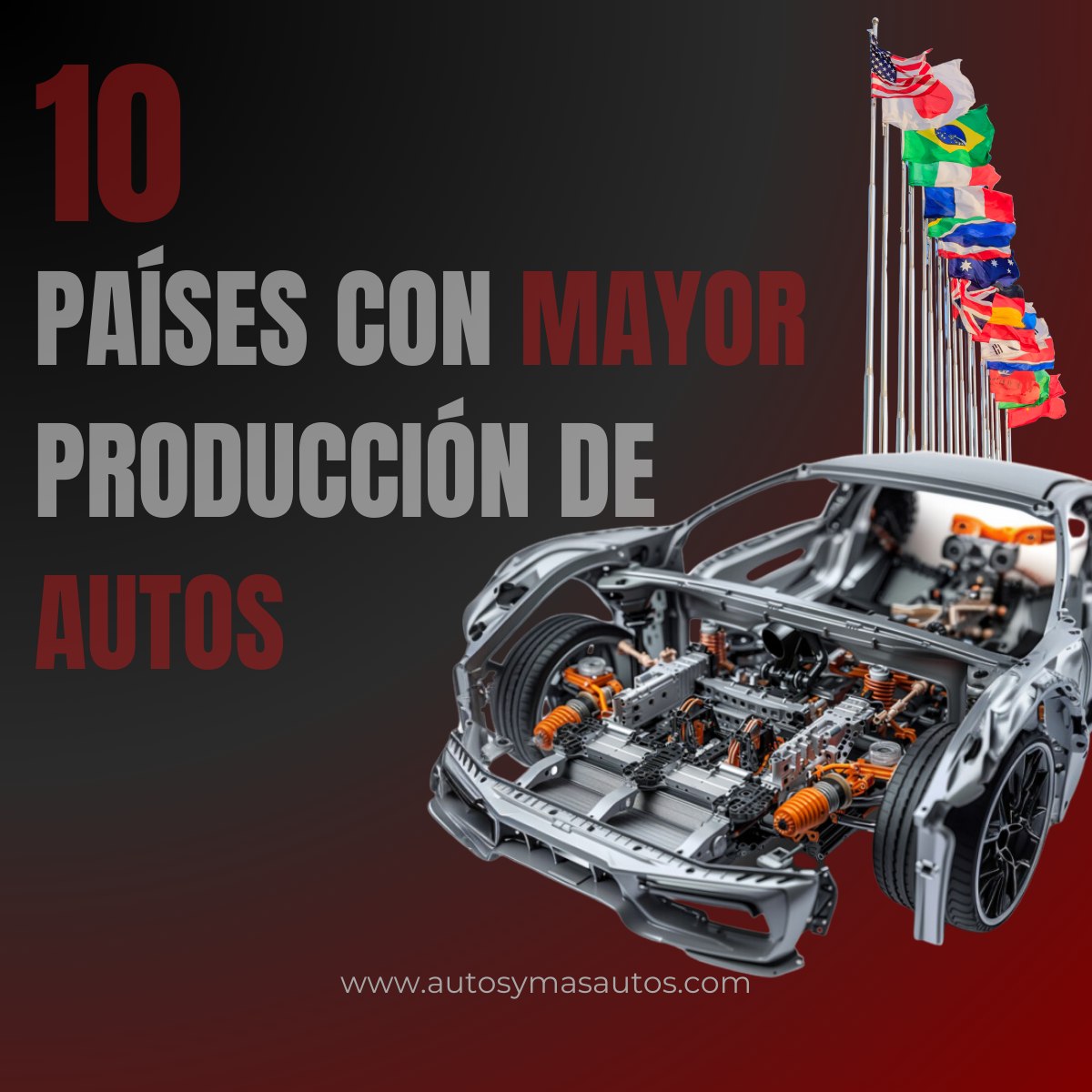 Estos son los 10 países que más autos producen anualmente.